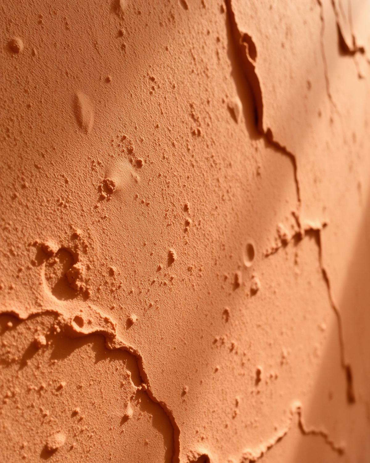 Lime plaster, close detail